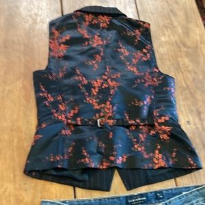 Lucky Brand pinstripe 3 button vest